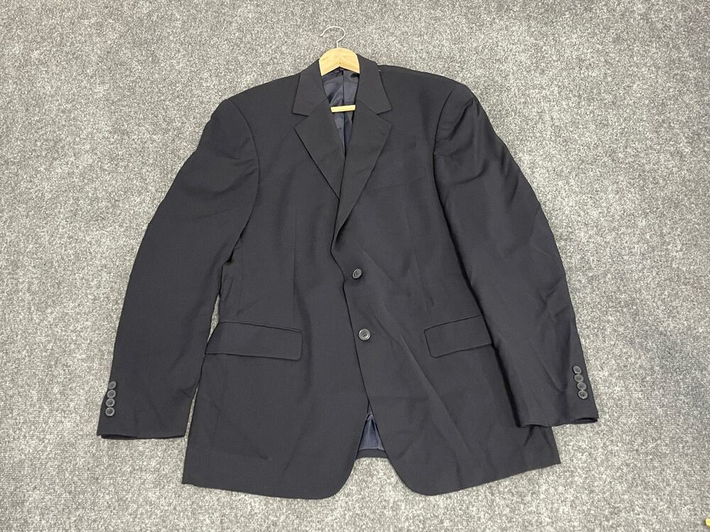 GIORGIO COSANI Suit Jacket Mens 42 L Wool Blue Sport Coat Navy N77